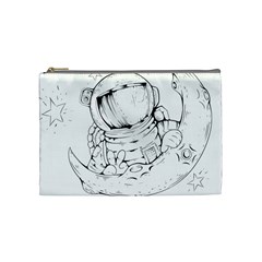 Astronaut-moon-space-astronomy Cosmetic Bag (Medium)