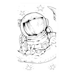Astronaut-moon-space-astronomy Memory Card Reader (Rectangular)