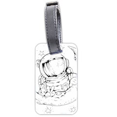 Astronaut-moon-space-astronomy Luggage Tag (two Sides) by Jancukart