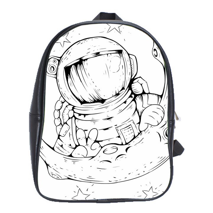 Astronaut-moon-space-astronomy School Bag (XL)