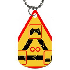 Gamer-geek-video-game-sign-fan Dog Tag (one Side)