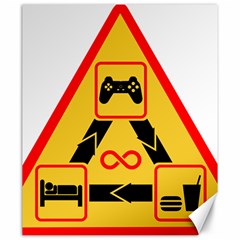 Gamer-geek-video-game-sign-fan Canvas 20  X 24 