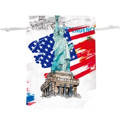 Statue Of Liberty Independence Day Poster Art  Lightweight Drawstring Pouch (XL)