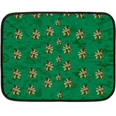 Water Lilies In The Soft Clear Warm Tropical Sea Fleece Blanket (mini) by pepitasart