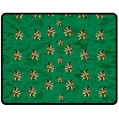 Water Lilies In The Soft Clear Warm Tropical Sea Fleece Blanket (medium)  by pepitasart