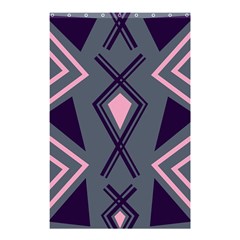 Abstract Pattern Geometric Backgrounds  Shower Curtain 48  X 72  (small)  by Eskimos
