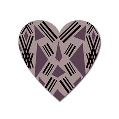 Abstract Pattern Geometric Backgrounds   Heart Magnet by Eskimos