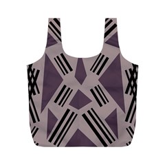 Abstract Pattern Geometric Backgrounds   Full Print Recycle Bag (m) by Eskimos