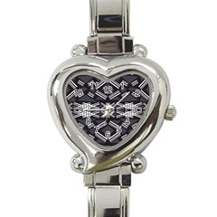 Abstract Pattern Geometric Backgrounds  Heart Italian Charm Watch by Eskimos