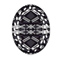 Abstract Pattern Geometric Backgrounds  Oval Filigree Ornament (two Sides) by Eskimos