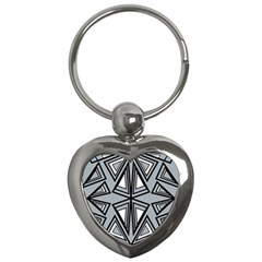 Abstract Pattern Geometric Backgrounds   Key Chain (heart) by Eskimos