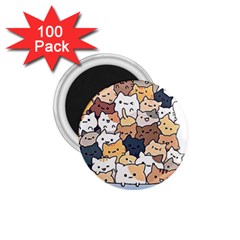 Cat-kitten 1 75  Magnets (100 Pack) 