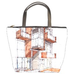 Rag-flats-onion-flats-llc-architecture-drawing Graffiti-architecture Bucket Bag