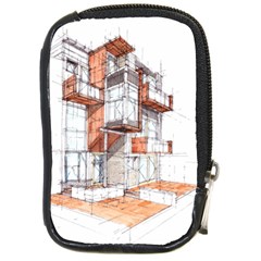 Rag-flats-onion-flats-llc-architecture-drawing Graffiti-architecture Compact Camera Leather Case