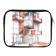 Rag-flats-onion-flats-llc-architecture-drawing Graffiti-architecture Apple iPad 2/3/4 Zipper Cases