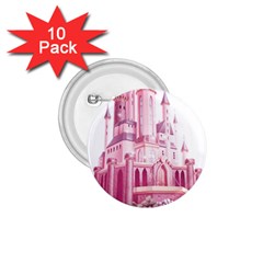 Pink Castle 1 75  Buttons (10 Pack)