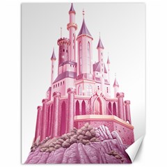 Pink Castle Canvas 12  X 16 