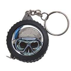 Skull-underwater-diving-skeleton-diving-head Measuring Tape by Jancukart