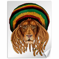 Lion Rastafari Canvas 18  X 24  by Jancukart