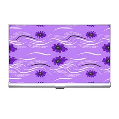 Folk flowers print Floral pattern Ethnic art Business Card Holder