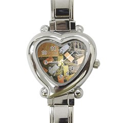 All That Glitters Is Gold  Heart Italian Charm Watch by Hayleyboop