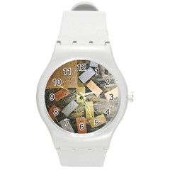 All That Glitters Is Gold  Round Plastic Sport Watch (m) by Hayleyboop