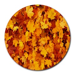 Fall Round Mousepads by artworkshop