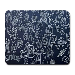 Internet Planet Drinks Large Mousepads by artworkshop