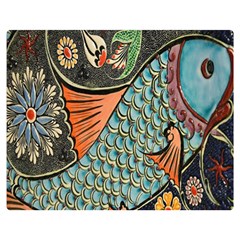 Mosaic Double Sided Flano Blanket (medium)  by artworkshop