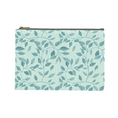 Seamless Foliage Cosmetic Bag (large) by artworkshop
