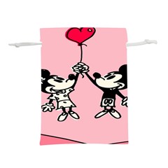 Baloon Love Mickey & Minnie Mouse Lightweight Drawstring Pouch (l) by nate14shop