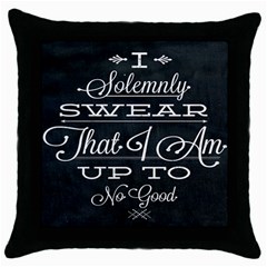 I Solemnly Swear Harry Potter Throw Pillow Case (black) by nate14shop