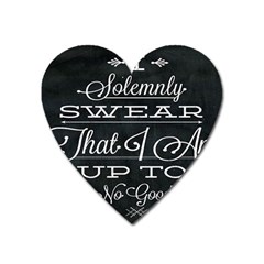 I Solemnly Swear Harry Potter Heart Magnet by nate14shop