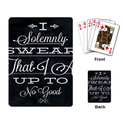 I Solemnly Swear Harry Potter Playing Cards Single Design (rectangle) by nate14shop