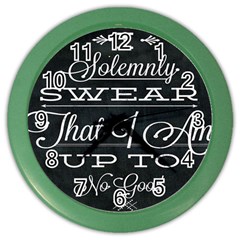 I Solemnly Swear Harry Potter Color Wall Clock by nate14shop