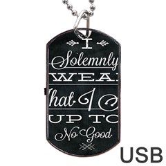 I Solemnly Swear Harry Potter Dog Tag Usb Flash (two Sides) by nate14shop