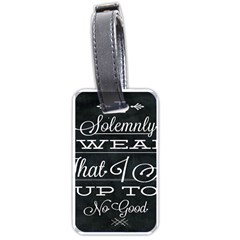 I Solemnly Swear Harry Potter Luggage Tag (one Side) by nate14shop