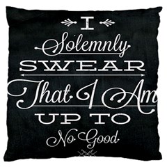 I Solemnly Swear Harry Potter Standard Flano Cushion Case (two Sides) by nate14shop