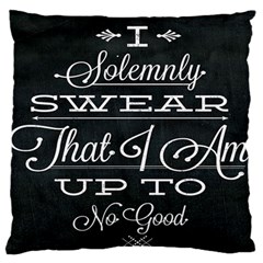 I Solemnly Swear Harry Potter Large Flano Cushion Case (one Side) by nate14shop