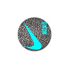 Just Do It Leopard Silver Golf Ball Marker (4 Pack) by nate14shop