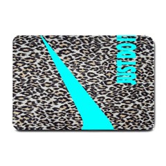 Just Do It Leopard Silver Small Doormat  by nate14shop