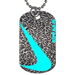 Just Do It Leopard Silver Dog Tag (two Sides) by nate14shop