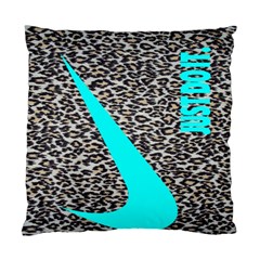 Just Do It Leopard Silver Standard Cushion Case (two Sides) by nate14shop