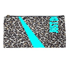 Just Do It Leopard Silver Pencil Case by nate14shop