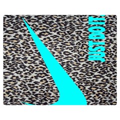 Just Do It Leopard Silver Double Sided Flano Blanket (medium) 