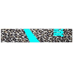 Just Do It Leopard Silver Large Flano Scarf  by nate14shop