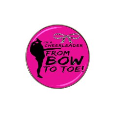 Bow To Toe Cheer Pink Hat Clip Ball Marker by nate14shop