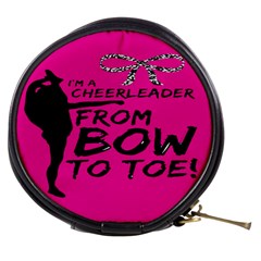 Bow To Toe Cheer Pink Mini Makeup Bag by nate14shop