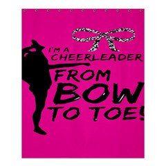 Bow To Toe Cheer Pink Shower Curtain 60  X 72  (medium)  by nate14shop