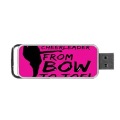 Bow To Toe Cheer Pink Portable Usb Flash (two Sides) by nate14shop